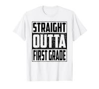 Straight Outta First Grade School Graduate 2026 1st Grade Camiseta