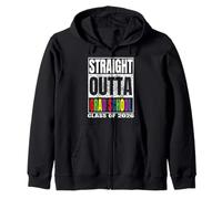 Straight Outta Grad School Graduation Class Of 2026 Gifts Sudadera con Capucha