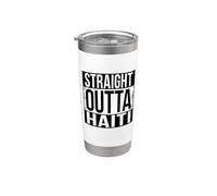 Straight Outta Haití Vaso térmico de acero inoxidable de doble pared