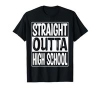 Straight Outta High School tee Funny Class 2026 Graduate Camiseta