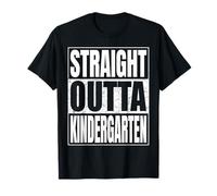 Straight Outta Kindergarten Graduate 2026 Funny Graduation Camiseta