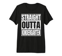 Straight Outta Kindergarten Graduation Class 2026 Funny Camiseta Premium