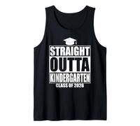 Straight Outta Kindergarten Graduation Class 2026 Graduate Camiseta sin Mangas