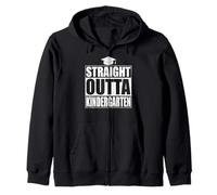 Straight Outta Kindergarten tee Funny Class Gifts Graduation Sudadera con Capucha