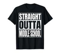 Straight Outta Middle School Class 2026 Graduate Year Middle Camiseta