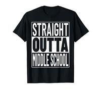 Straight Outta Middle School Funny Graduate Class 2026 Camiseta