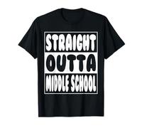 Straight Outta Middle School Funny Graduate Class of 2026 Camiseta
