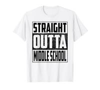 Straight Outta Middle School Graduate 2026 Boys Girls Kids Camiseta