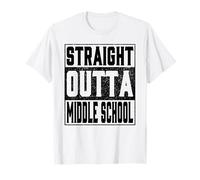 Straight Outta Middle School Graduation Funny 2026 Gifts Camiseta