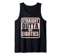 Straight Outta My Eighties 90 cumpleaños 90 para Mujer Camiseta sin Mangas