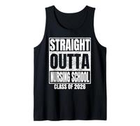 Straight Outta Nursing School Graduate Class 2026 Graduation Camiseta sin Mangas