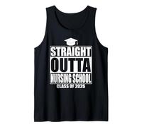 Straight Outta Nursing School Graduation Class 2026 Graduate Camiseta sin Mangas