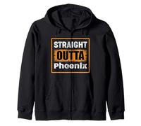 Straight Outta Phoenix USA Retro Envejecido Vintage Humor Sudadera con Capucha