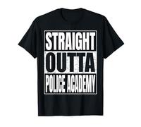 Straight Outta Police Academy Graduate 2026 Funny Graduation Camiseta