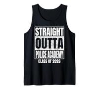 Straight Outta Police Academy Graduate Class 2026 Graduation Camiseta sin Mangas