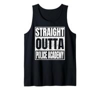 Straight Outta Police Academy Graduation Class School Gifts Camiseta sin Mangas