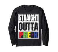 Straight Outta Pre-K Graduation Class of 2026 School Gifts Manga Larga