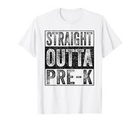 Straight Outta Pre-k School Class of 2026 Graduate Funny Camiseta