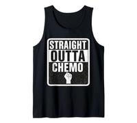 Straight Outta Quimioterapia Vencer Sobreviviente de cáncer Hombres Mujer Camiseta sin Mangas