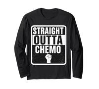 Straight Outta Quimioterapia Vencer Sobreviviente de cáncer Hombres Mujer Manga Larga