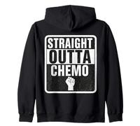 Straight Outta Quimioterapia Vencer Sobreviviente de cáncer Hombres Mujer Sudadera con Capucha