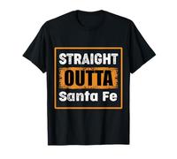 Straight Outta Santa Fe, Nuevo México, EE. UU., Vintage Envejecido Camiseta