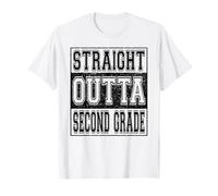 Straight Outta Second Grade Class 2026 Boys Kids 2nd Grade Camiseta