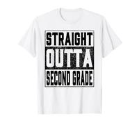 Straight Outta Second Grade Funny 2026 2nd Graduation Gifts Camiseta