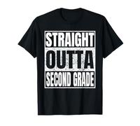 Straight Outta Second Grade Graduation Class 2026 2nd Grade Camiseta