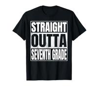 Straight Outta Seventh Grade Class 2026 Graduate 7th Grade Camiseta