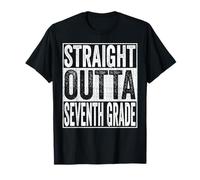 Straight Outta Seventh Grade Graduate 2026 7th Grade Funny Camiseta
