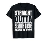 Straight Outta Seventh Grade Graduate Class 2026 7th Grade Camiseta