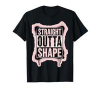 Straight Outta Shape Funny Gym Workout Pilates Mujeres Niñas Camiseta