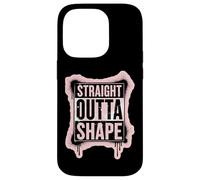 Straight Outta Shape Funny Gym Workout Pilates Mujeres Niñas Carcasa para iPhone 14 Pro
