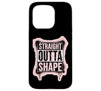 Straight Outta Shape Funny Gym Workout Pilates Mujeres Niñas Carcasa para iPhone 15 Pro