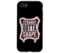 Straight Outta Shape Funny Gym Workout Pilates Mujeres Niñas Carcasa para iPhone SE (2020) / 7 / 8