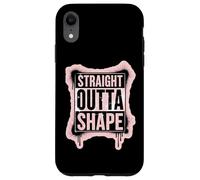 Straight Outta Shape Funny Gym Workout Pilates Mujeres Niñas Carcasa para iPhone XR