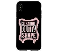 Straight Outta Shape Funny Gym Workout Pilates Mujeres Niñas Carcasa para iPhone XS Max