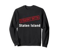 Straight Outta Staten Island NY New York Home Vecindario Sudadera
