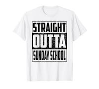 Straight Outta Sunday School Graduate 2026 Boys Girls Kid Camiseta