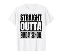 Straight Outta Sunday School Graduate Class of 2026 Vintage Camiseta