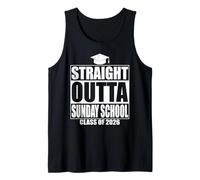 Straight Outta Sunday School Graduation Class 2026 Graduate Camiseta sin Mangas