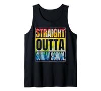Straight Outta Sunday School Tee Graduation Class Of 2025 Camiseta sin Mangas