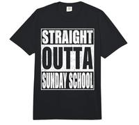 Straight Outta Sunday School tee School Graduation Comfort Colors Adult Heavyweight T-Shirt