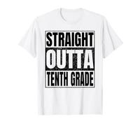 Straight Outta Tenth Grade Graduate Class of 2026 10th Grade Camiseta
