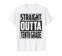 Straight Outta Tenth Grade School Graduate 2026 10th Grade Camiseta