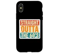 Straight Outta The 60, nacido en la década de 1960, cumpleaños, retro, vintage Carcasa para iPhone X/XS