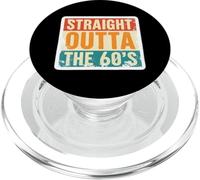 Straight Outta The 60, nacido en la década de 1960, cumpleaños, retro, vintage PopSockets PopGrip para MagSafe