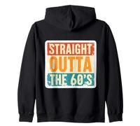 Straight Outta The 60, nacido en la década de 1960, cumpleaños, retro, vintage Sudadera con Capucha