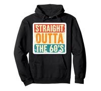 Straight Outta The 60, nacido en la década de 1960, cumpleaños, retro, vintage Sudadera con Capucha